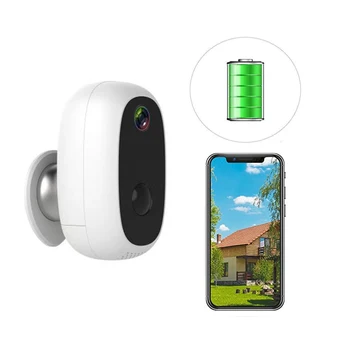 

100% Wire-Free Battery IP Camera Outdoor Wireless Weatherproof Security WiFi Camera CCTV Surveillance Smart Alarm