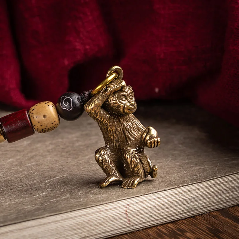 brass monkey peach pendant lanyard (2)