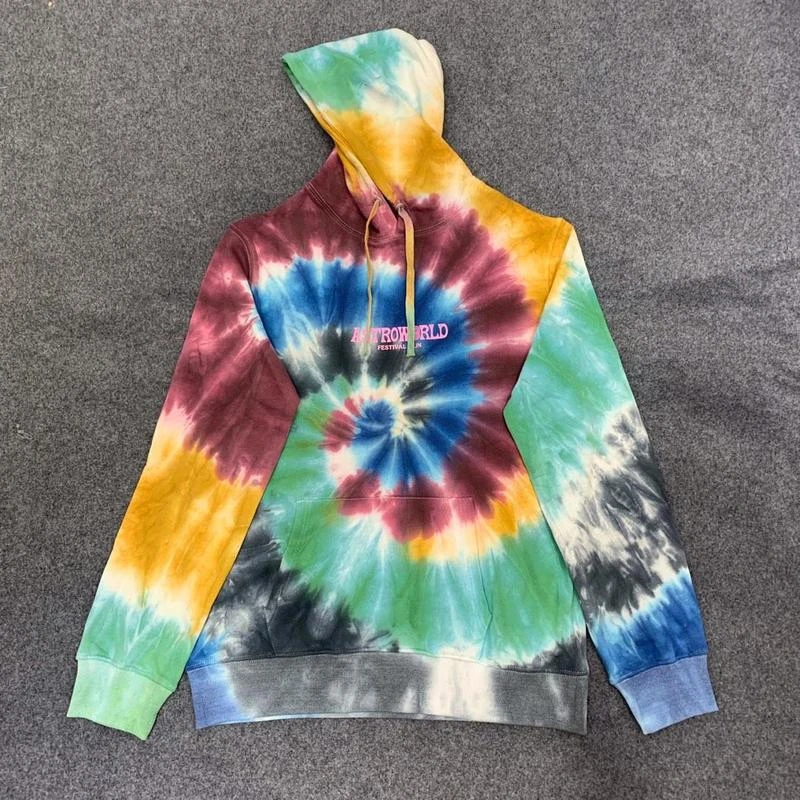 tie dye astroworld sweatshirt