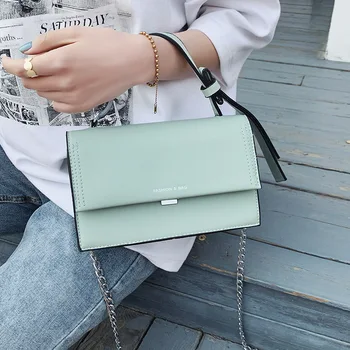 

Texture Female Bag 2020 Spring Fashion Shoulder Bag Shoulder Bag Practical Small Solid Color