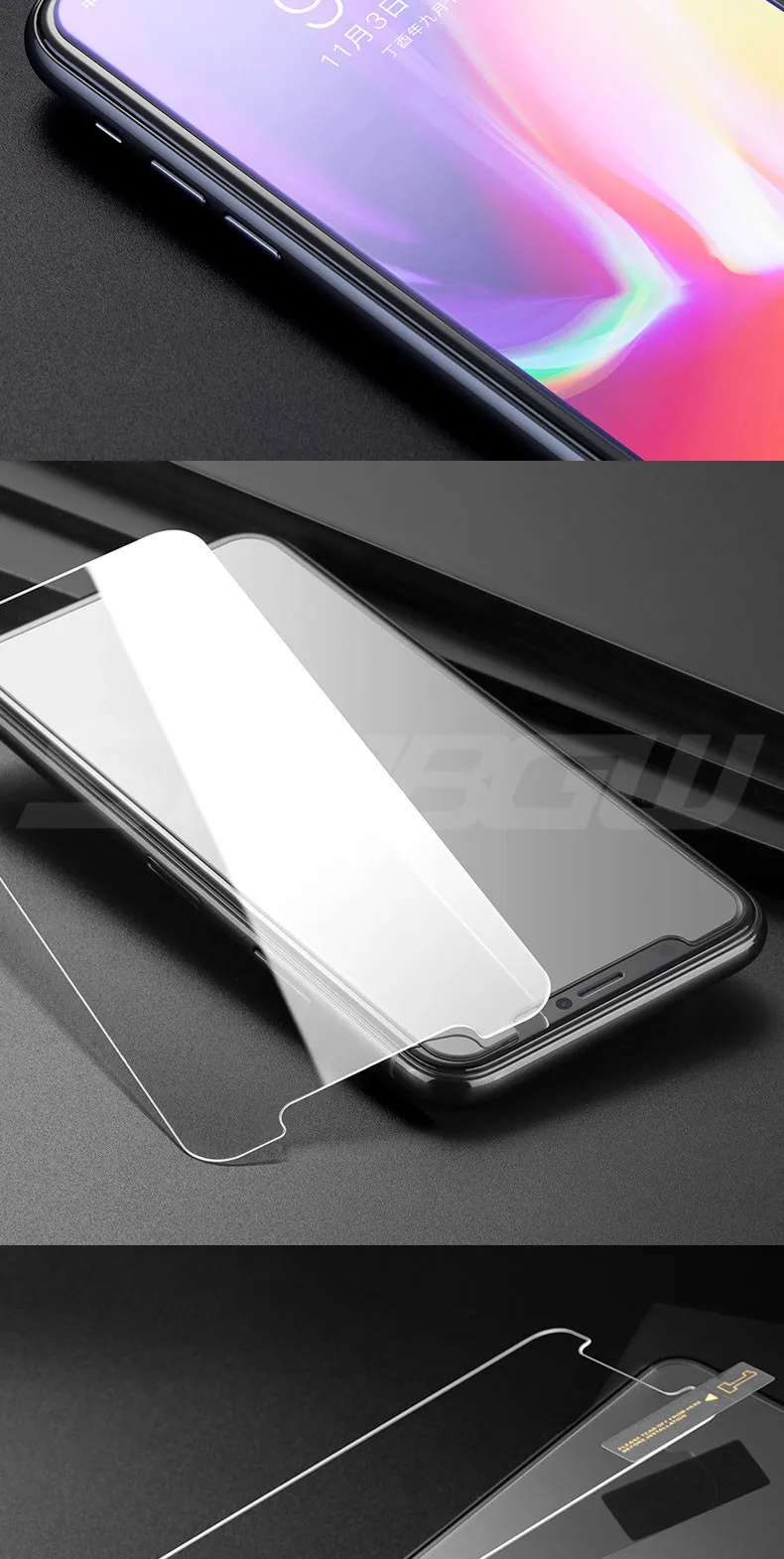 9H HD закаленное стекло для iPhone X XR XS Max 6 6s 7 8 Plus 10 5s Защитное стекло для экрана на iPhone 7 8 6 Plus 5 X стекло
