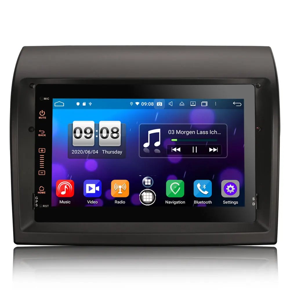7 "sistema de rádio gps dos multimédios do carro de android 10.0 os para peugeot boxer 2011-2015 com construído-no carplay e funções automáticas de android
