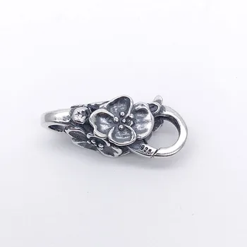 

Authentic 925 Sterling Silver Wild Cherry Lock Lobster Clasp Fit European troll Bracelet Jewelry