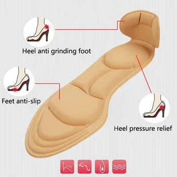 

1 Pair Comfort Breathable Women's Insoles Massage High-heeled Shoes Insoles Anti-slip