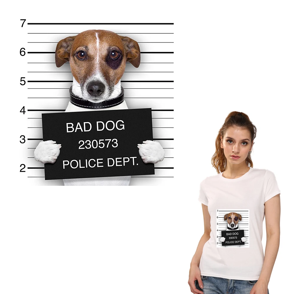 XC Crimal Bad Dog глажка патч наклейки теплопередача DIY аксессуары одежда патчи забавные