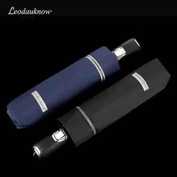 

Leodauknow Strong Wind Umbrella Automatic Windproof 10 Ribs Reflective Double Layer Rain Umbrellas Men Women Golf security
