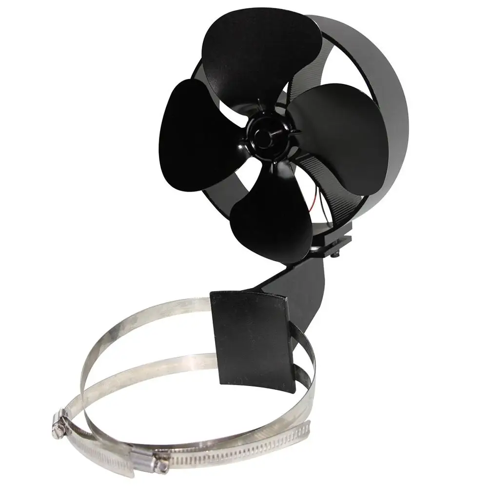 

4 Blade Wall Hanging Heat Powered Stove Fan Log Wood Burner Eco Kindly Quiet Home Fireplace Fan Heat Distribution