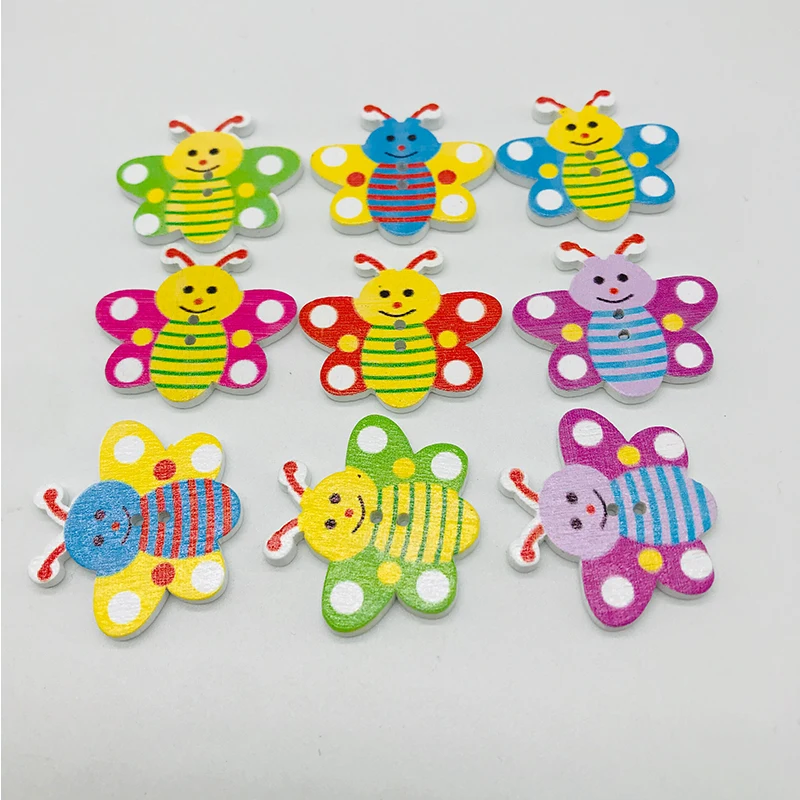 Смешанные бабочки для шитья деревянной одежды вязальные Иглы ремесла