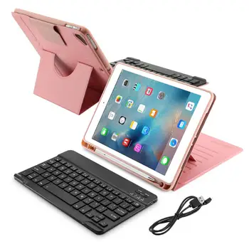 

iPad Keyboard Case 6th Generation Ultrathin Convenient Magnetic Stand Wireless Bluetooth Suitable for iPad Pro 9.7 2017 iPad Air