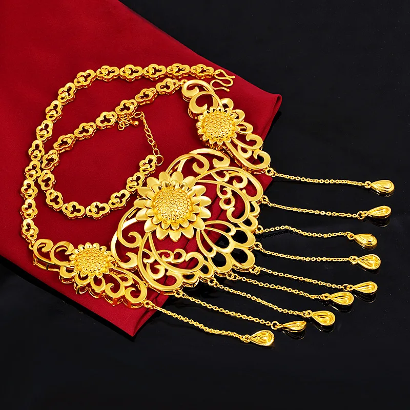 Buy Chinese Style Traditional Font Lu Key Necklace Pendant Tray Embellished  Chain at Amazon.in