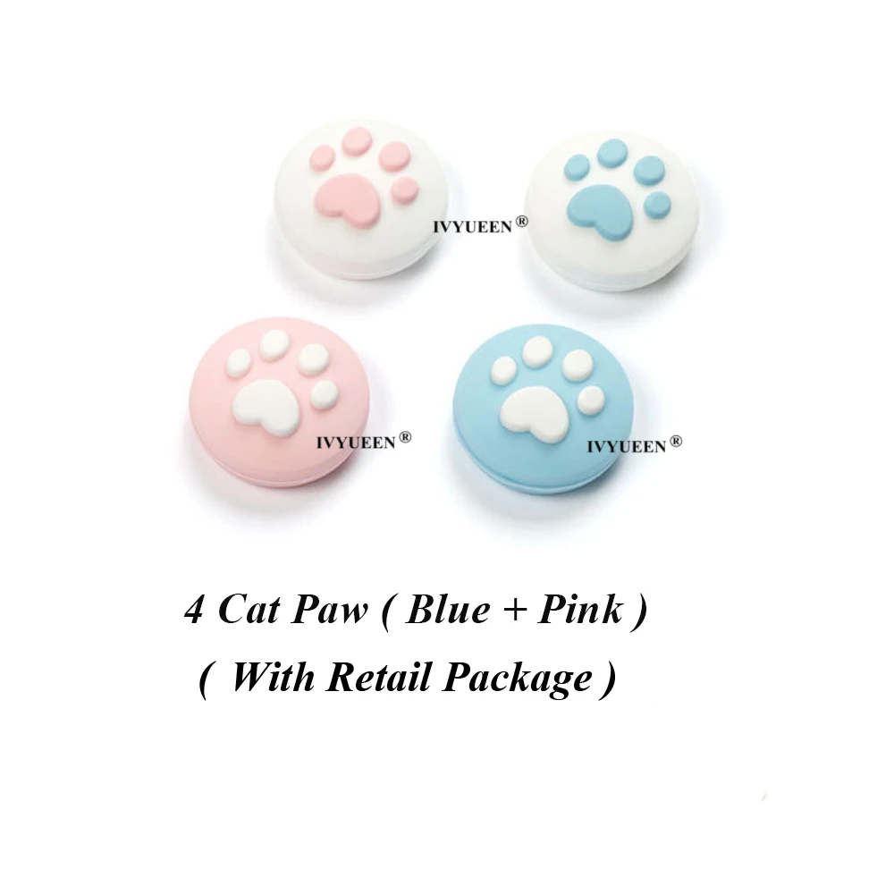 4 Paw Pack A IVYUEEN аналоговые ручки для Nitendo Swith Joy Con JoyCon контроллер Джойстик Крышка крышки - Цвет: 4 Paw Pack A