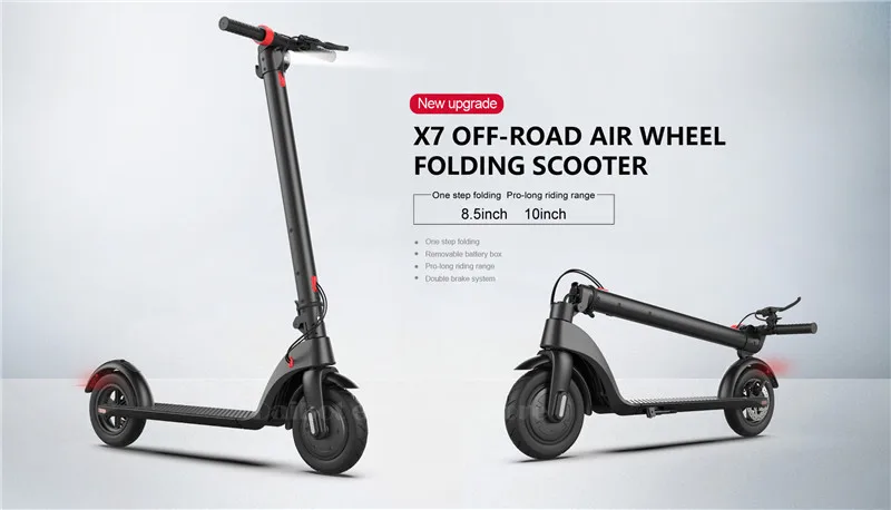 HX X7 Electric Scooter 36V 2 Wheel Electric Scooters With Removable Battery 8.5 Inch 250W Portable Folding Electric Kick Scooter (2)