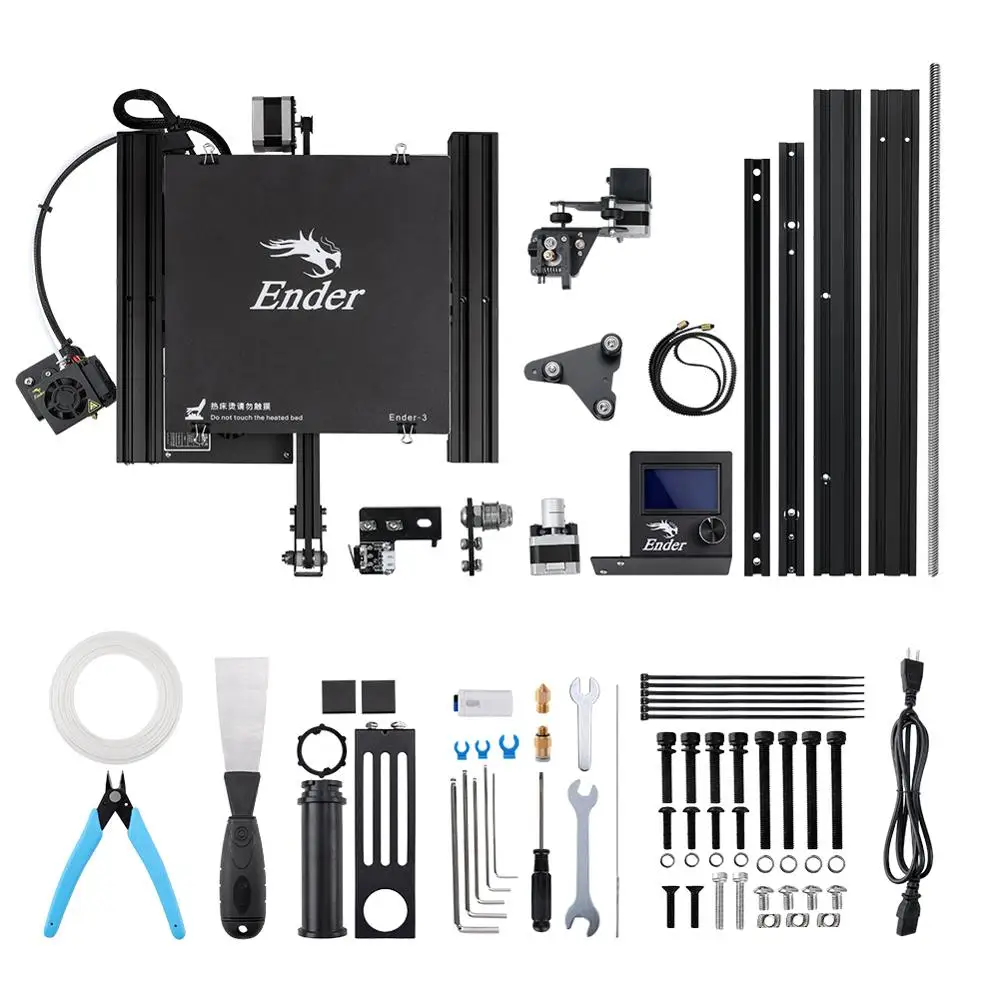 Creality 3D Ender-3/Ender-3X открытая сборка принтер сборка поверхности платформы отключение питания печать 220*220*250 мм