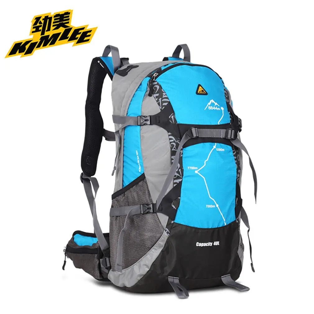 40L Outdoor Sport Bag Rucksack Waterproof Climbing Camping Travel Hiking Mountaineering Trekking Backpack with Rain Cover