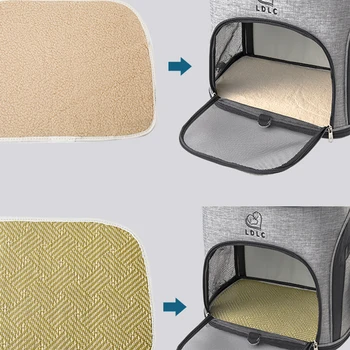 Pet Cat Carrier Bags Breathable Travel Outdoor Multifunction Backpack For Small Dogs Kitten Portable Shoulders Bag Cat Carrier 5