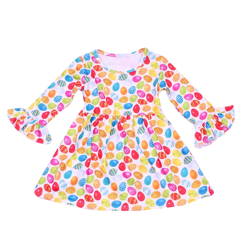 Новинка 2020 пасхальное платье для маленьких девочек детские платья с яйцами из
