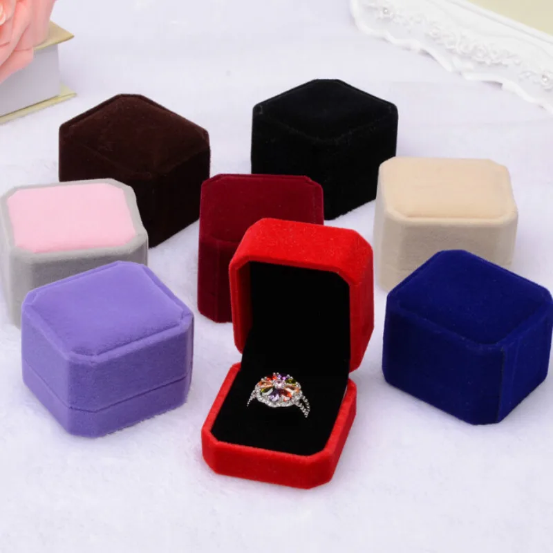 Фланелевое кольцо BoxGift для ювелирных изделий квадратные коробки и упаковка