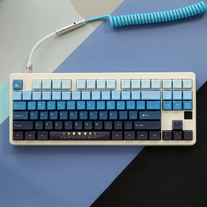 Gmk Oblivion Keycaps Moonrise Pbt Sublimação de Tintura Perfil Xda Interruptor mx com 1.75u 2u - Imagem 2