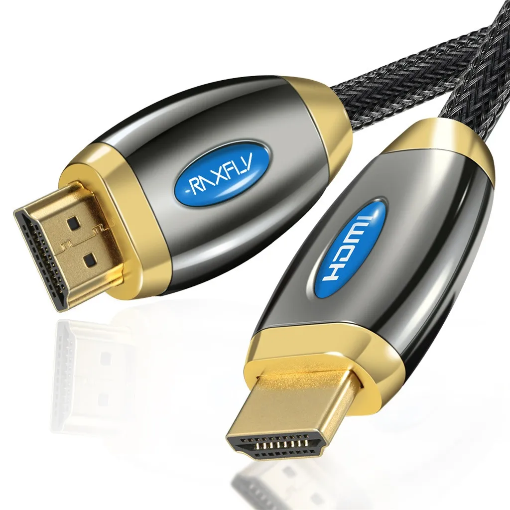 MODAO плетеный кабель HDMI, HD HDMI2.0 HD линия 4K60Hz tv ультра чистый кабель для передачи данных 7,30