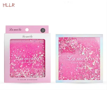 

12 Colors Diamond Matte Shinning Giliter Eyeshadow Palette Waterproof Pigment Shimmer Eye Shadow Powder Cosmetic Tool Maquillage