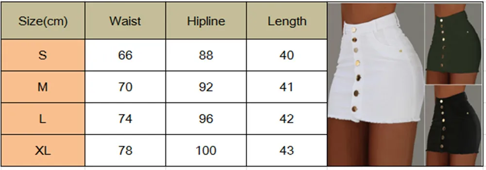 Женская Однотонная юбка с высокой талией, летние джинсовые короткие мини-джинсы с пуговицами, Облегающие юбки, одежда