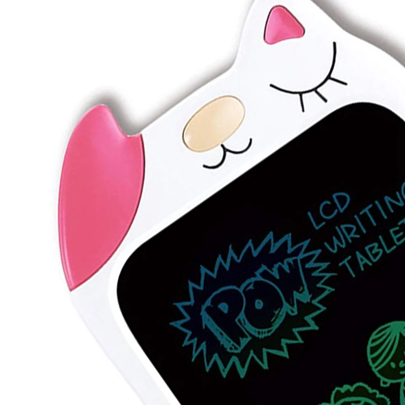 Lcd доска для рисования каракули для девочек 3-7 лет подарки, письма и обучения доска для маленьких детей-розовый белый