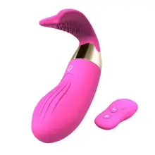 Remote Wireless Control Wearable Stretch Dildo Vibrator for Women 10 Modes Butterfly G-spot Vibrator Electromagnetic USB Charged
