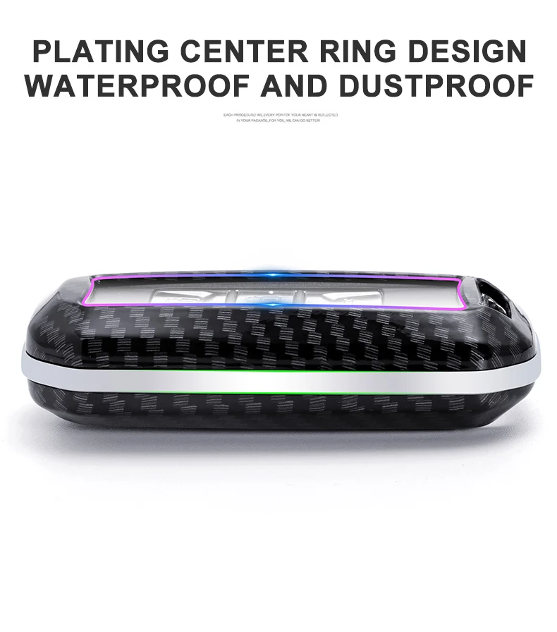 Carbon Fiber Car Smart Key Cover Case For Baojun 510 560 360 730 630 610 310 E100 310W 530 Protect Shell Fob Accessories - H4e0f26846a18456aa08637f3ee2af1eae
