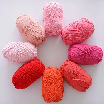 

Wholesale 10 balls/lot 500g Natural Soft Milk cotton Yarn Baby Crochet yarn Cashmere Thick yarn for knitting Wool thread