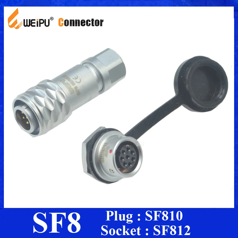 Оригинальные Weipu SF8 2 3 4 6 8-контактный водонепроницаемый разъем IP44 SF810/P штекер