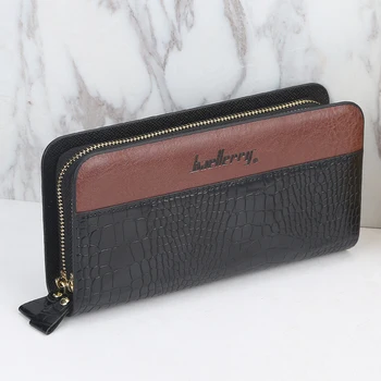 

Alligator Design Man Wallet Double Zipper Men's Wallet Long Clutch Card Purse Male Large Phone Bag Men Wallets with Coin Pocket