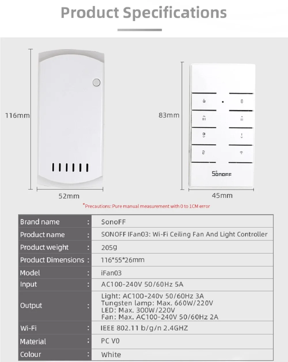 SONOFF IFAN03/RM433 Wifi умный потолочный вентилятор диммер переключатель вентилятор со светодиодным светильник скорость дистанционного управления 433 МГц Работа с Google Home