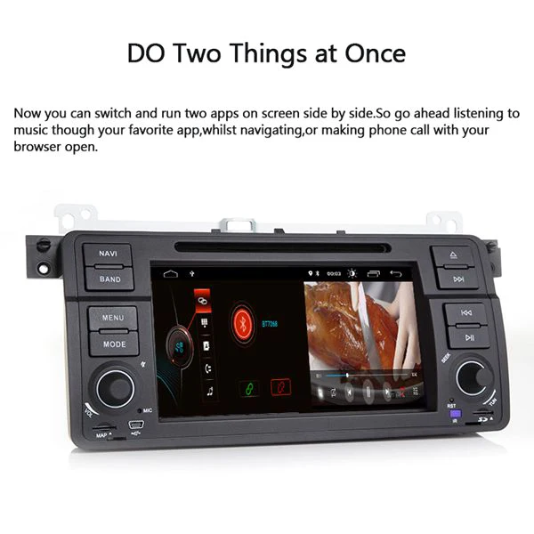 1 Din Android 9,0 Автомобильный DVD плеер для BMW E46 M3 318/320/325/330/335 Rover 75 1998-2006 gps навигации BT Wi-Fi модуль(4+ 32G