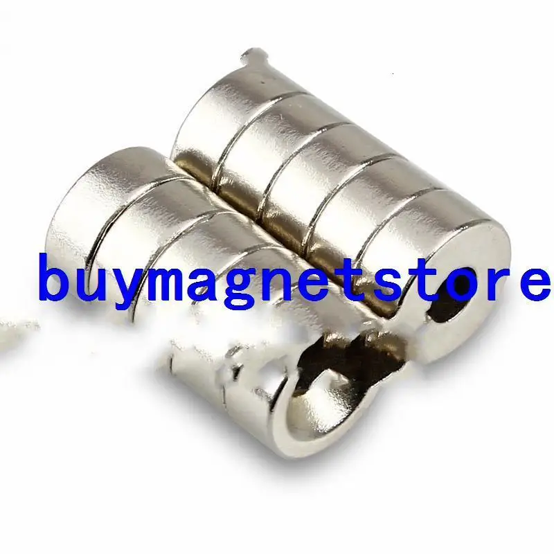 10 шт. N35 магниты 12mm x 5 мм (1/2 ''x 1/5") отверстие 4 мм (1/6 ") редкоземельный неодимовый магнит