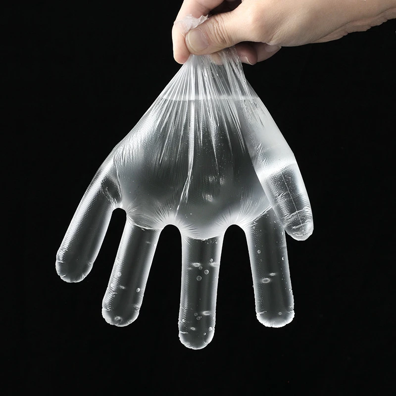100/50 шт./компл. Еда Пластик перчатки одноразовые перчатки для ресторана Кухня барбекю eco-friendly Еда перчатки для фруктов и овощей, перчатки