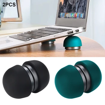 

2pcs Mushroom Head Laptop Stand Studying Stable Universal Non Slip Home Office Working Travel Magnetic Absorption Mini Portable
