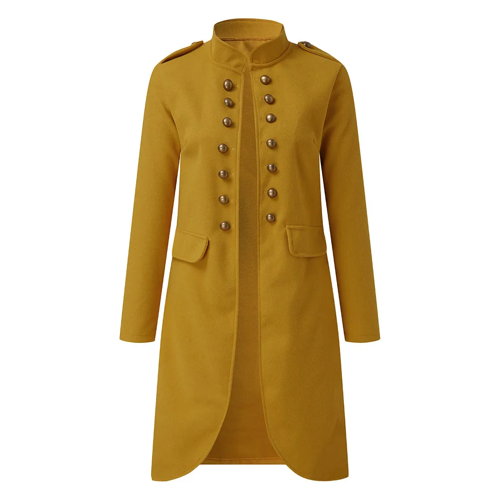 Кашемировое шерстяное Женское пальто зима осень винтажное теплое готическое Ретро одноцветное шерстяное пальто манто Femme Abrigos Mujer Plaszcze Damskie