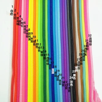 

100pcs/lot Solid Color TPU spiral USB Charger cable cord protector wrap cable winder for charging cables organizer, Length 60cm