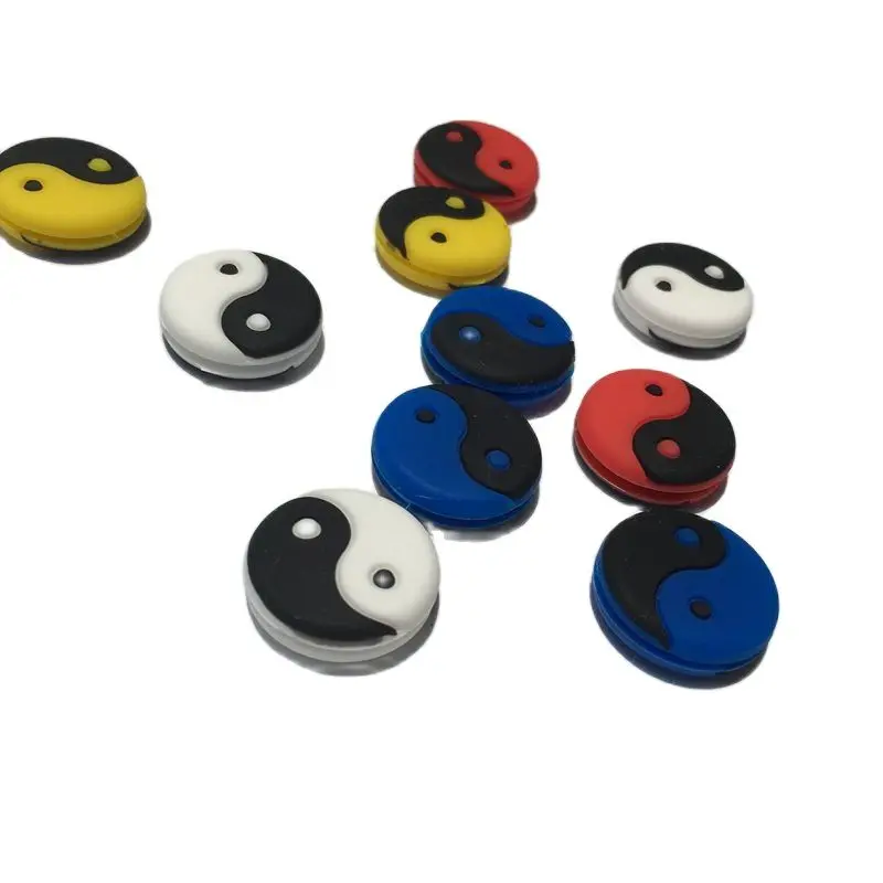 10 pcs multicolor Tai Ji tennis shock absorber To reduce tennis racquet vibration Dampener