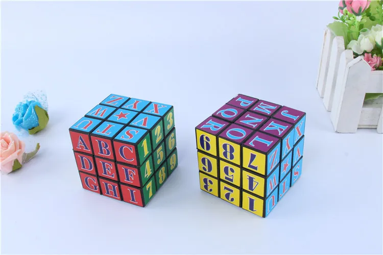Маленький 5,3 сантиметр Кубик Рубика мультфильм шаблон трехслойный Кубик Рубика с цифрами Кубик Рубика детские развивающие Scie