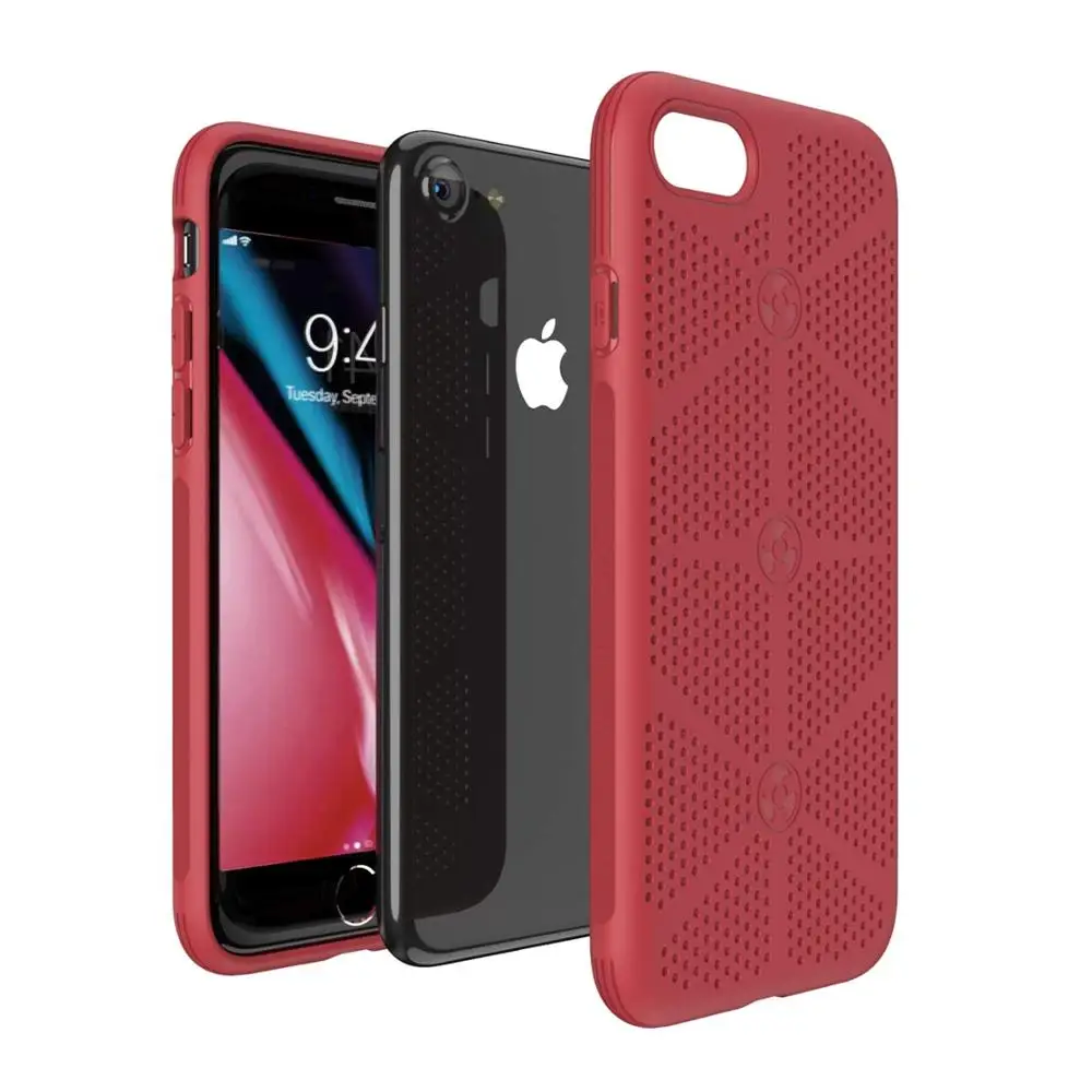 ТПУ совместимый с iPhone 7/8 корпус для охлаждения телефона, сетчатый дышащий теплоотвод чехол для телефона совместимый с iPhone 7/8 4,7 дюймов