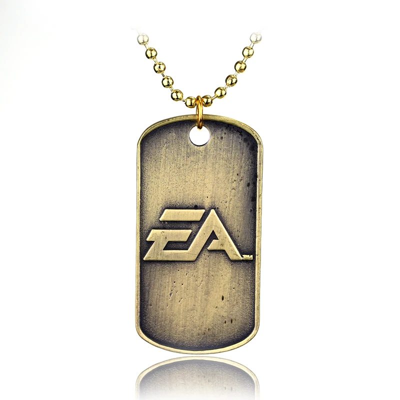 Necklace-N122-gold Высокое качество Warface брелок для ключей Аксессуары Новое поступление черные Серебристые брелоки для лучших друзей из нержавеющей стали - Цвет: Necklace-N122-gold