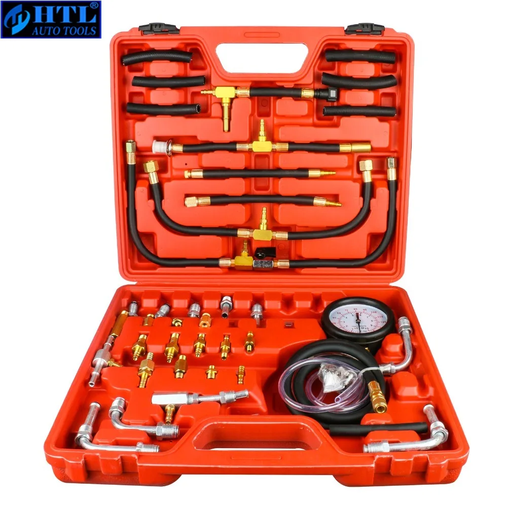 TU-443 Deluxe Manometer Fuel Pressure Gauge Engine Testing Kit Fuel Injection Pump Tester Full System