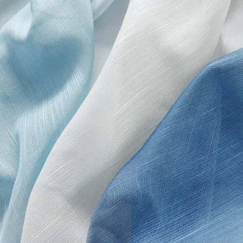 color 01 Tulle Средиземноморский стиль красочные полосы Хлопок Лен современные оконные занавески для гостиной, спальни, Детские виды - Цвет: color 01 Tulle