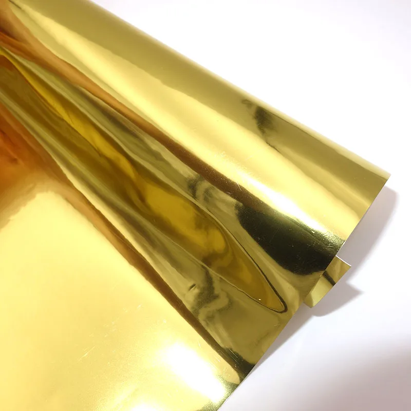 Gold/Silver Adhesive Craft Vinyl Film Roll Permanent Craft Outdoor Decal DIY Car/Wall/Laptop/Window Decor for Cutting Machines
