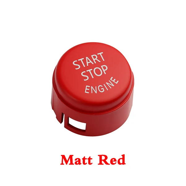 Крышка выключателя запуска двигателя для BMW F30 F10 F34 F15 F25 F48 X1 X3 X4 X5 X6 без кнопки выключения замена крышки - Цвет: Matt red