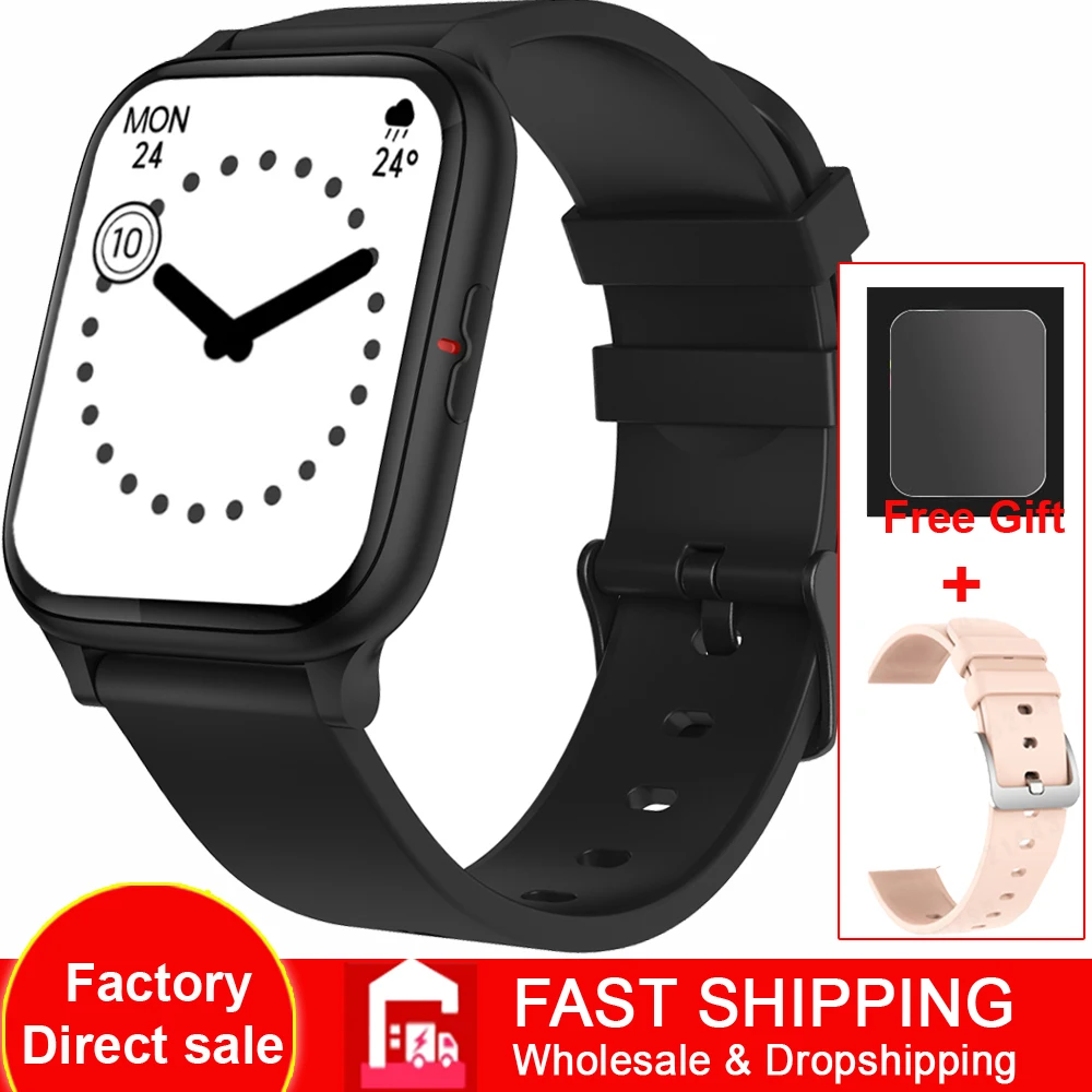 Upgraded P8 1.69 Inch Smart Watch Men Heart Rate Monitor IP67 Waterproof Fitness Tracker Dynamic Dial Women Smartwatch VS P8 Mix