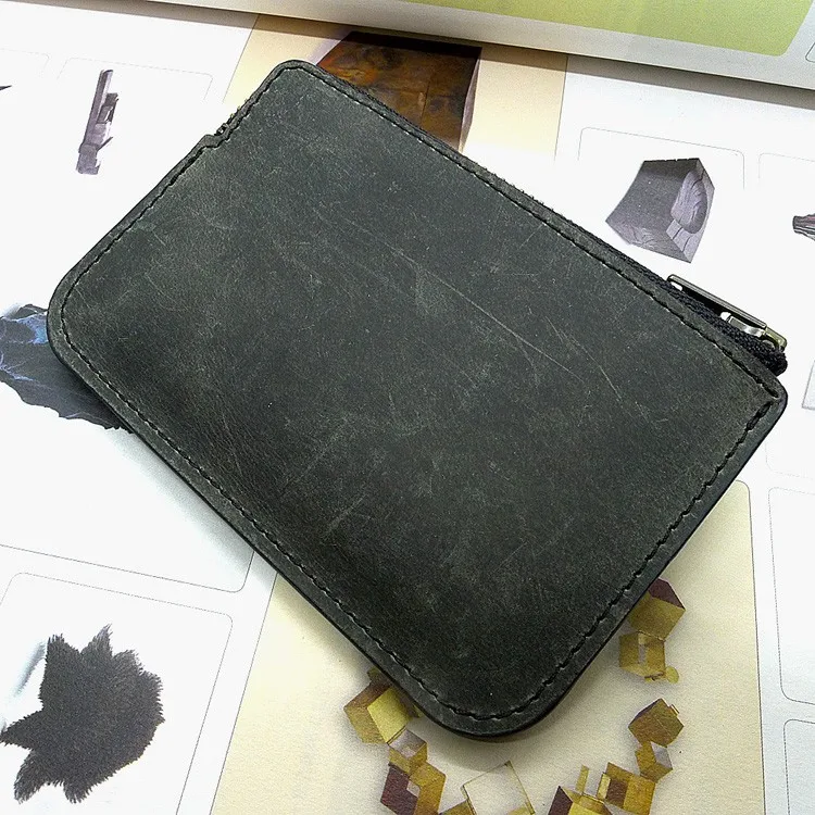 Mini Waist Bag Genuine Leather Belt Pouch Ultra Thin Fanny Pack  Small ID Cards Holder Wallet for Men LHD-K