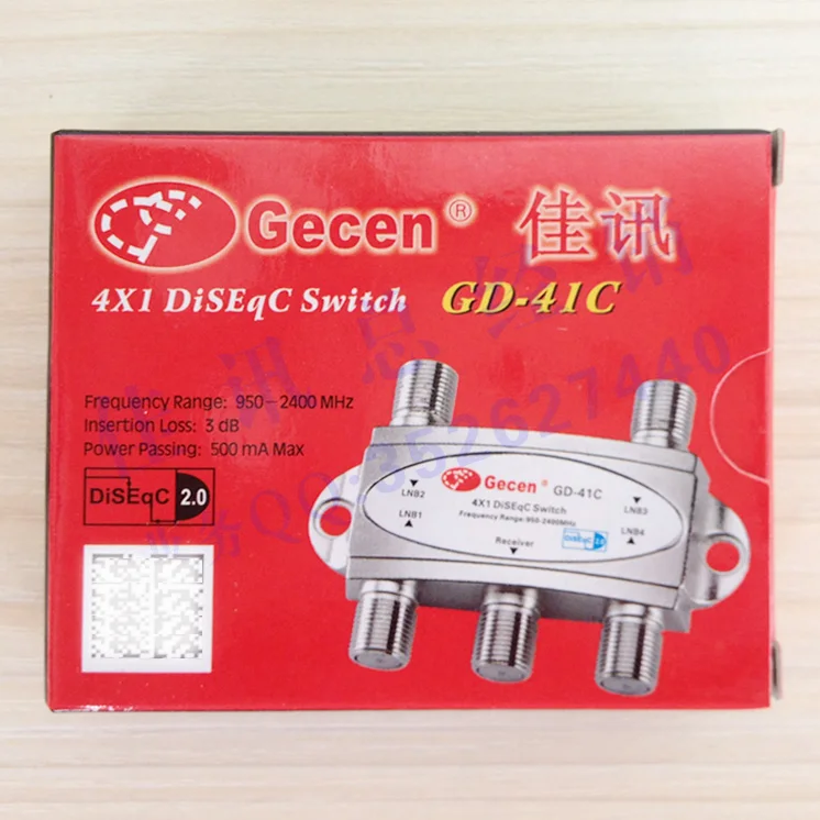 Gd-41c Diseqc2.0 для Усиления Сигнала Антенна 4x1 hdmi переключатель