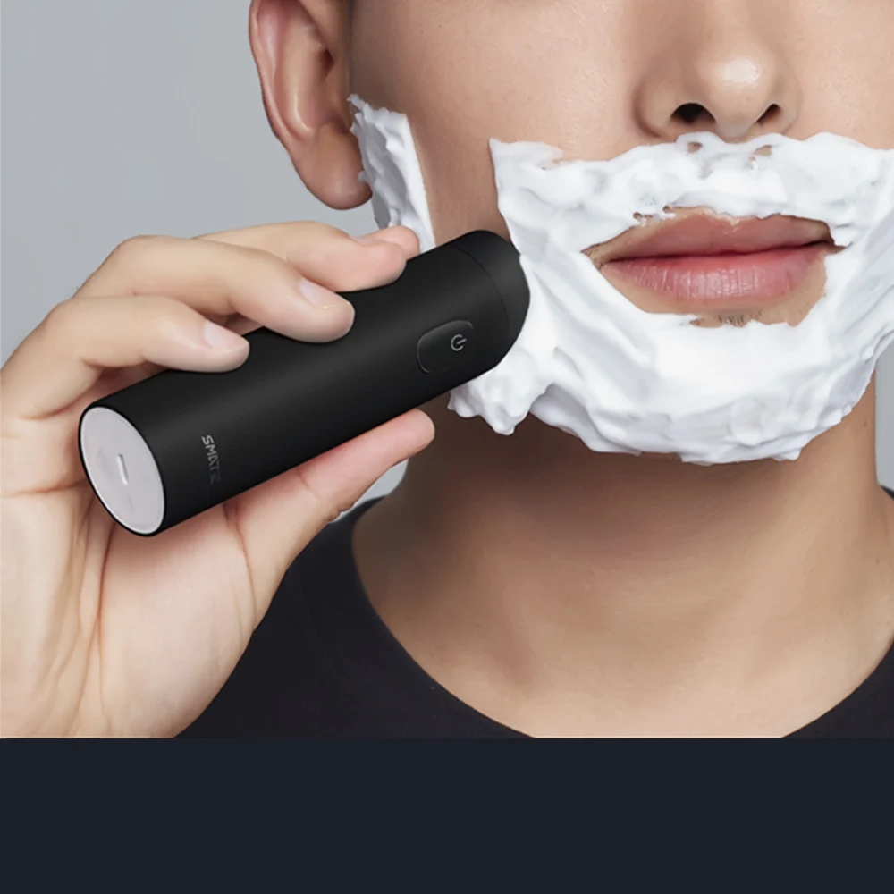 YOUPIN Smate оригинальная бритва электрическая с индикатором зарядки IPX7 Водонепроницаемая борода Мини четыре лезвия электрическая бритва